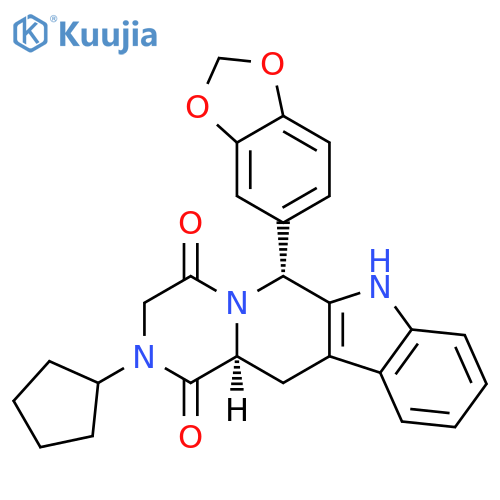 N-Desmethyl-N-cyclopentyl cis-ent-Tadalafil structure