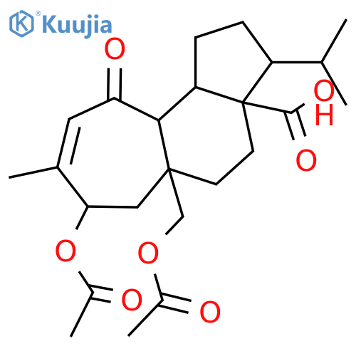 14,17-Dihydroxy-11-oxo-12-mulinen-20-oic acid; 14α-form, Di-Ac structure