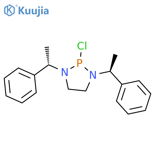 1,3,2-Diazaphospholidine, 2-chloro-1,3-bis[(1S)-1-phenylethyl]- structure