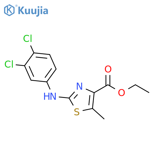 2-(3,4-Dichlorophenylamino)-5-methylthiazole-4-carboxylic acid ethyl ester structure