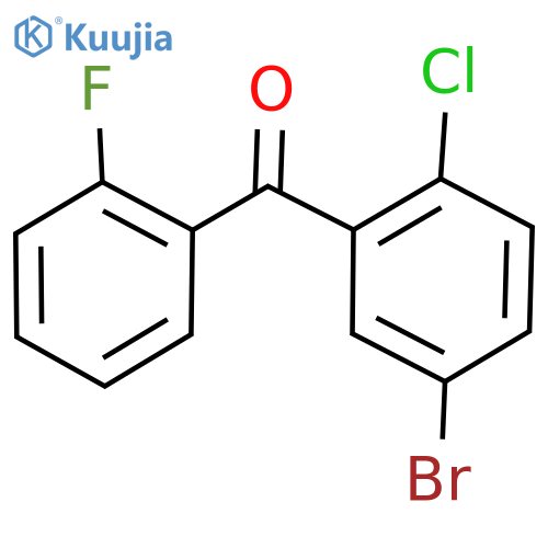 (5-Bromo-2-chlorophenyl)(2-fluorophenyl)methanone structure