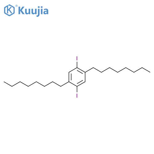 1 4-DIIODO-2 5-DIOCTYLBENZENE structure