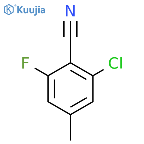 2-Chloro-6-fluoro-4-methylbenzonitrile structure