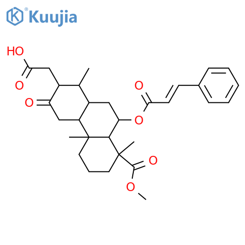 6,18-Dihydroxy-12-oxo-16-cassanoic acid; (6β,13α)-form, 18-Carboxylic acid, 6-E-cinnamoyl, 16-Me ester structure
