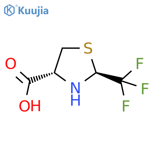 (2S,4R)-2-(trifluoromethyl)-1,3-thiazolidine-4-carboxylic acid structure