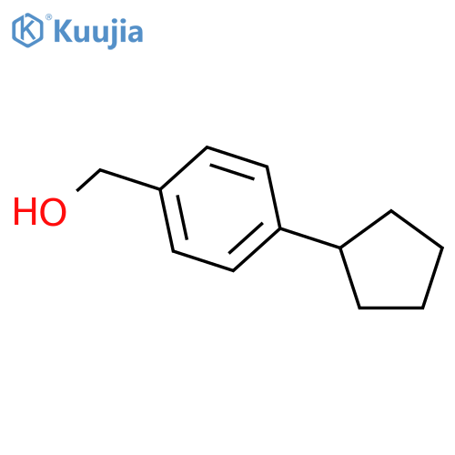 (4-Cyclopentylphenyl)methanol structure