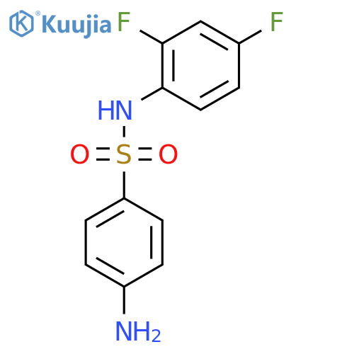 4-Amino-N-(2,4-difluorophenyl)benzenesulphonamide structure