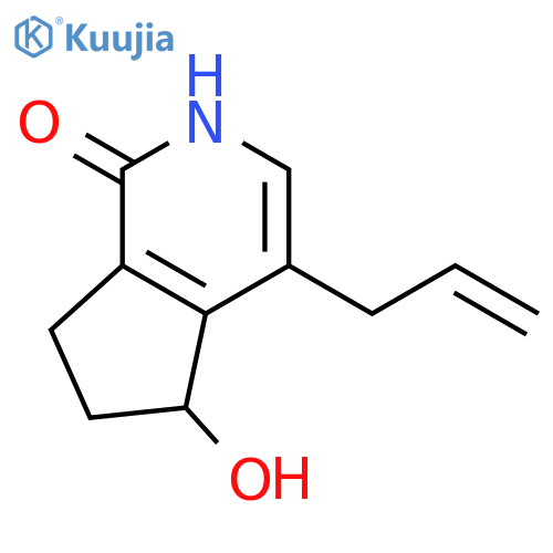 1H-Cyclopenta[c]pyridin-1-one,2,5,6,7-tetrahydro-5-hydroxy-4-(2-propen-1-yl)- structure