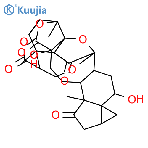 2H-6,10-(Epoxymethano)-6,8:9,13-dimethanocycloprop[1,7a]indeno[4,5-f]oxocino[3',4':2,3]furo[3,4-b]oxocin-1,11,15,21(4H,8H,15aH)-tetrone,dodecahydro-4,15a-dihydroxy-9,13a,17b-trimethyl-,(2aS,3aR,4R,5aR,6R,7aR,8R,9S,10S,13R,13aS,15aR,17aS,17bR)- structure
