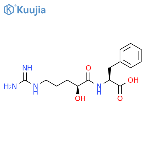 L-Phenylalanine,N-[(2S)-5-[(aminoiminomethyl)amino]-2-hydroxy-1-oxopentyl]- structure