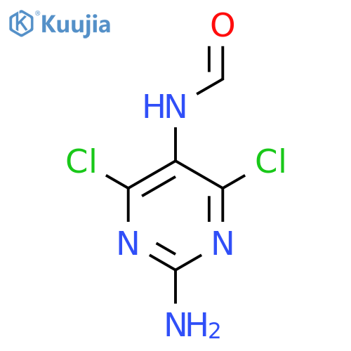 N-(2-Amino-4,6-dichloro-5-pyrimidinyl)formamide structure