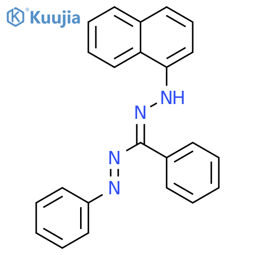 3,5-Diphenyl-1-(1-naphthyl)formazan structure