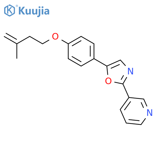 3-(5-{4-[(3-methylbut-3-en-1-yl)oxy]phenyl}-1,3-oxazol-2-yl)pyridine structure