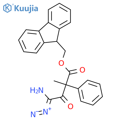 (s)-3-fmoc-amino-1-diazo-3-phenyl-2-butanone structure