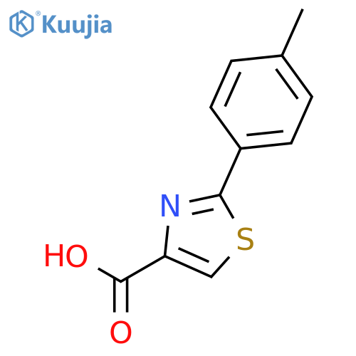 2-(4-Methylphenyl)-1,3-thiazole-4-carboxylic acid structure