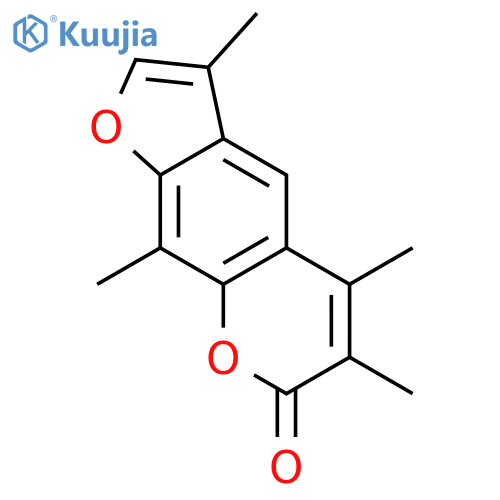 7H-Furo[3,2-g][1]benzopyran-7-one,3,5,6,9-tetramethyl- structure