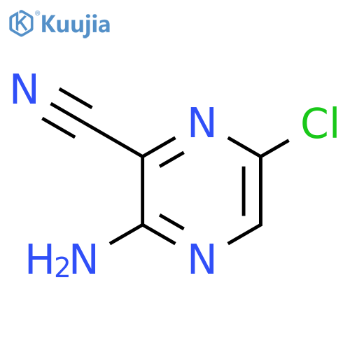 3-Amino-6-chloropyrazine-2-carbonitrile structure