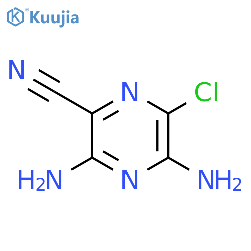 2-Pyrazinecarbonitrile,3,5-diamino-6-chloro- structure