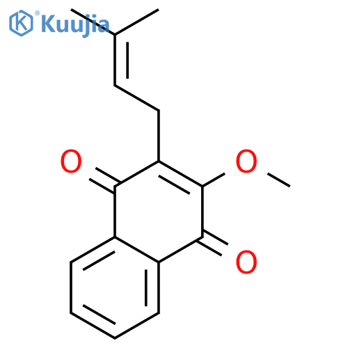 1,4-Naphthalenedione,2-methoxy-3-(3-methyl-2-buten-1-yl)- structure