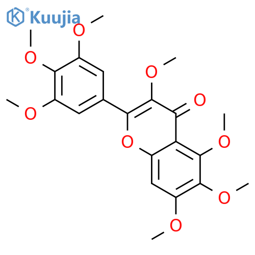 3,5,6,7-Tetramethoxy-2-(3,4,5-trimethoxyphenyl)-4H-chromen-4-one structure