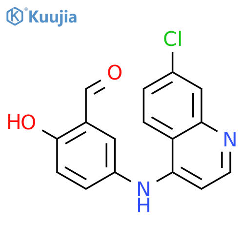 5-(7-Chloro-4-quinolinyl)amino-2-hydroxybenzaldehyde structure