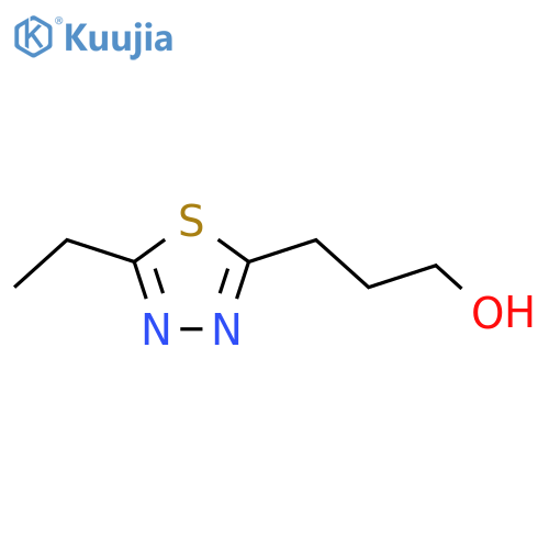 3-(5-Ethyl-1,3,4-thiadiazol-2-yl)propan-1-ol structure