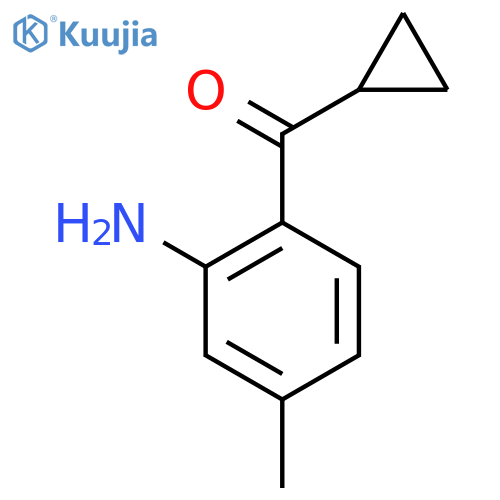 (2-Amino-4-methylphenyl)(cyclopropyl)methanone structure