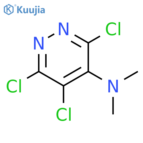 3,5,6-trichloro-N,N-dimethylpyridazin-4-amine structure