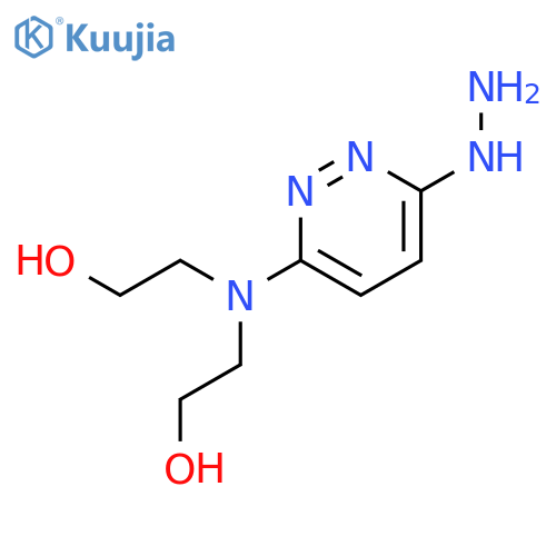 2-(6-hydrazinylpyridazin-3-yl)(2-hydroxyethyl)aminoethan-1-ol structure
