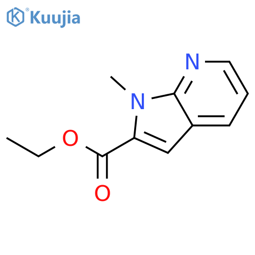 Ethyl 1-methyl-1H-pyrrolo[2,3-b]pyridine-2-carboxylate structure