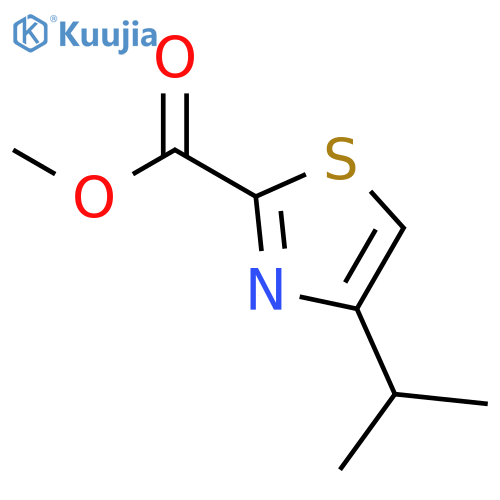 2-Thiazolecarboxylic acid,4-(1-methylethyl)-,methyl ester structure