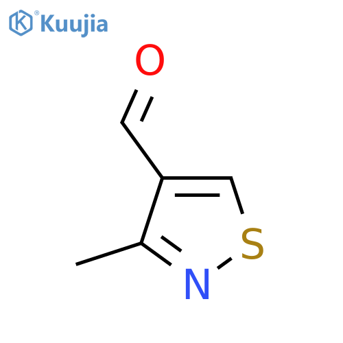 3-methyl-1,2-thiazole-4-carbaldehyde structure