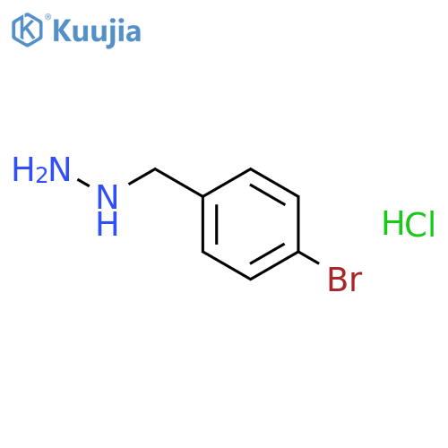 [(4-bromophenyl)methyl]hydrazine hydrochloride structure