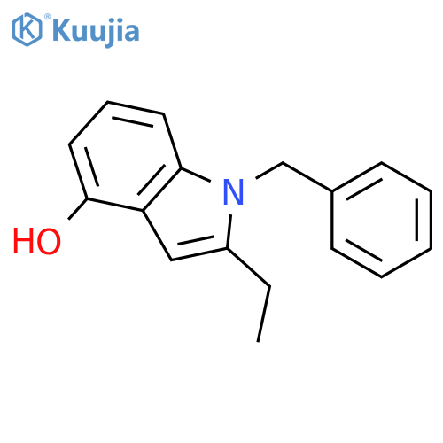 1-benzyl-2-ethyl-1H-indol-4-ol structure