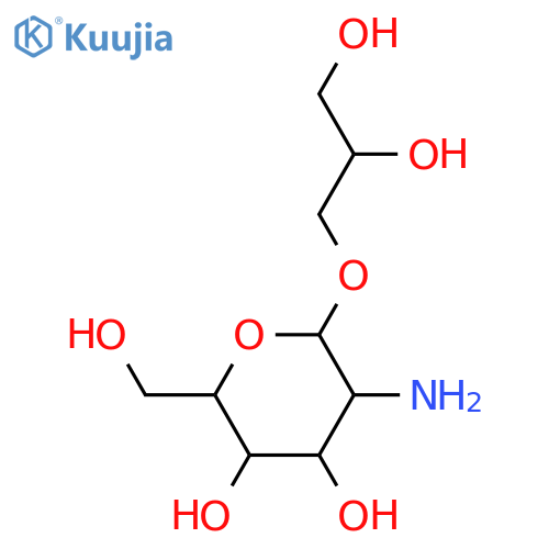 2-Amino-2-deoxyglucose; β-D-Pyranose-form, 2,3-Dihydroxypropyl glycoside structure