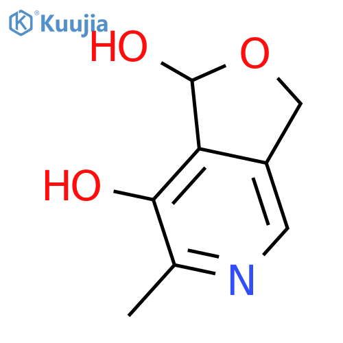 Furo[3,4-c]pyridine-1,7-diol,1,3-dihydro-6-methyl- structure