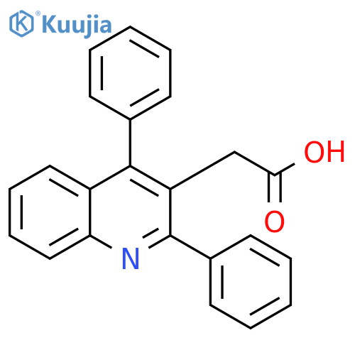 3-Quinolineacetic acid, 2,4-diphenyl- structure