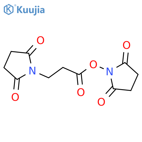 2,5-Pyrrolidinedione, 1-[3-(2,5-dioxo-1-pyrrolidinyl)-1-oxopropoxy]- structure
