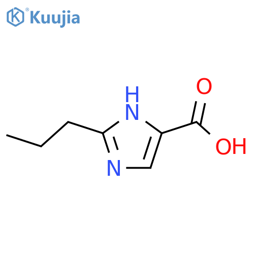 2-propyl-1H-imidazole-5-carboxylic acid structure