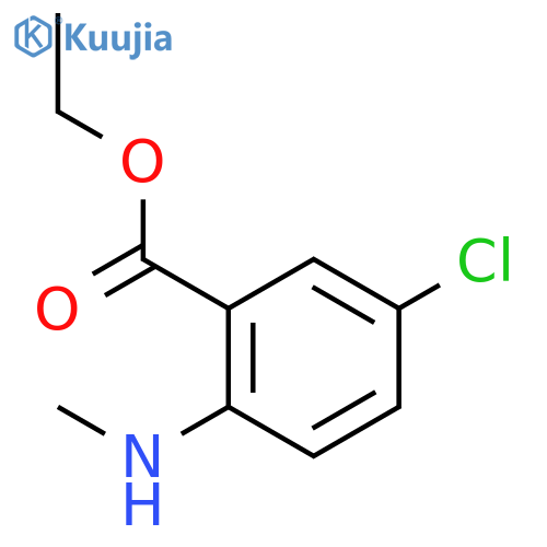 Benzoic acid, 5-chloro-2-(methylamino)-, ethyl ester structure