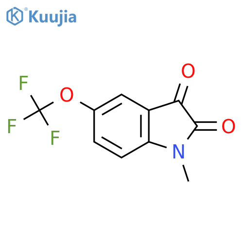 1-methyl-5-trifluoromethoxy-1H-indole-2,3-dione structure
