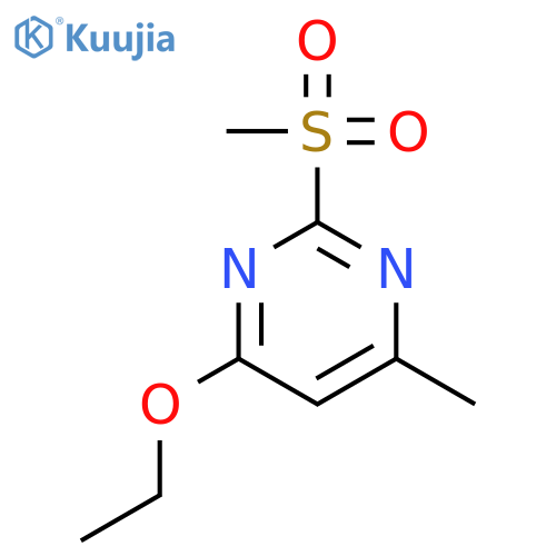 Pyrimidine,4-ethoxy-6-methyl-2-(methylsulfonyl)- structure