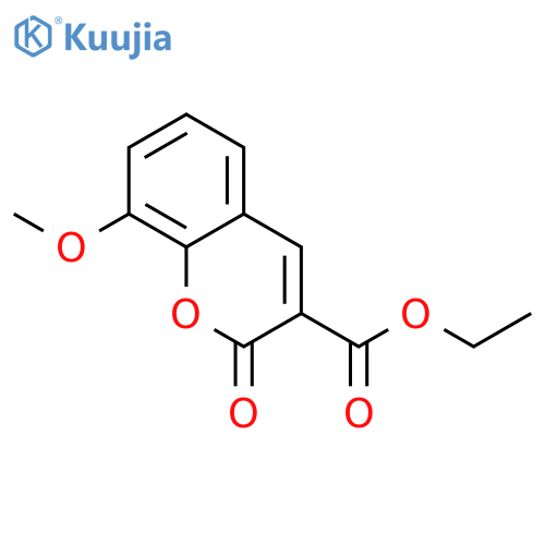 Ethyl 8-methoxy-2-oxo-2H-chromene-3-carboxylate structure