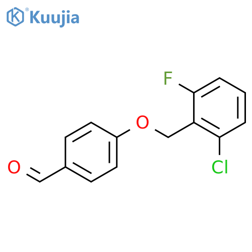 4-[(2-chloro-6-fluorophenyl)methoxy]benzaldehyde structure