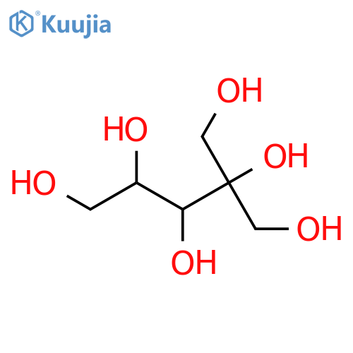 D-erythro-Pentitol, 2-C-(hydroxymethyl)- structure