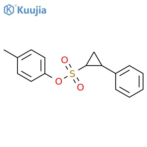 Cyclopropanesulfonicacid, 2-phenyl-, p-tolyl ester, trans- (8CI) structure
