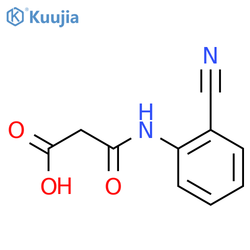 Propanoic acid, 3-[(2-cyanophenyl)amino]-3-oxo- structure