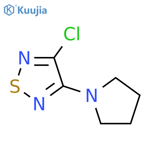 3-chloro-4-(pyrrolidin-1-yl)-1,2,5-thiadiazole structure