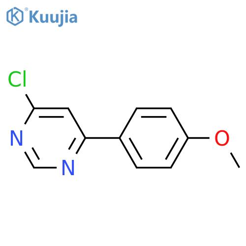 4-chloro-6-(4-methoxyphenyl)pyrimidine structure