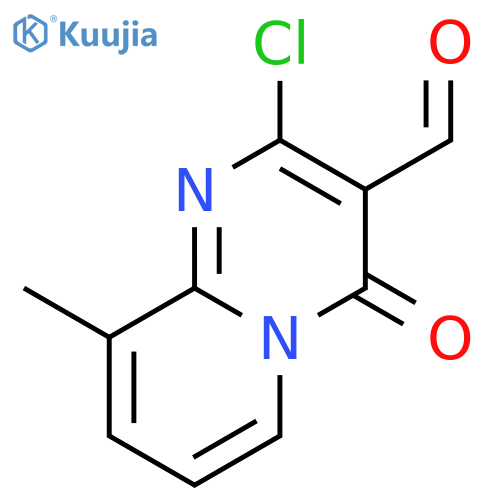 2-Chloro-9-methyl-4-oxo-4H-pyrido[1,2-a]pyrimidine-3-carbaldehyde structure